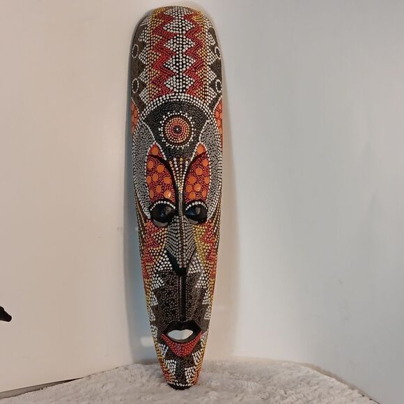 Wooden Handcarved Bali Mask - Picture 1 of 5
